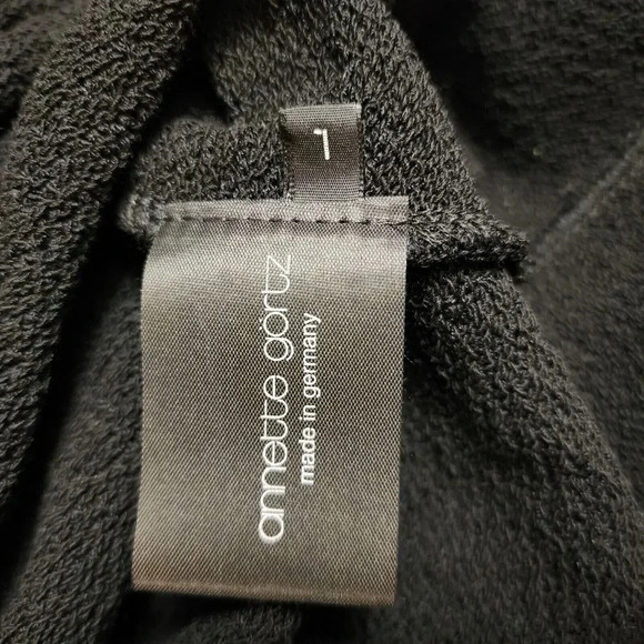 New $285 Annette Gortz Black Olive Sleeveless Stretch Sweater Size Large SIM5506 - Picture 4 of 8